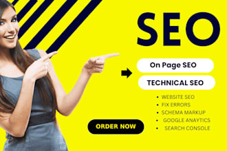 do on page SEO using yoast and technical optimization for top 10 ranking