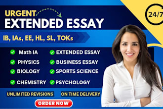 professionally do sl, hl, ias, ib, extended essays