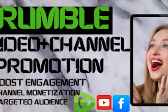 do organic rumble views, followers, and engagement