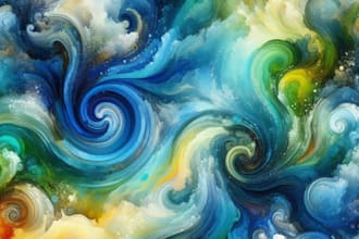 create your unique watercolor pattern design