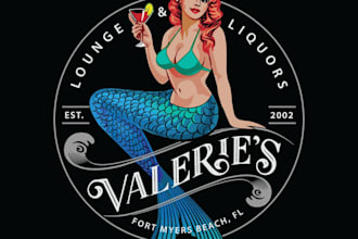 design awesome beach biker bar logo