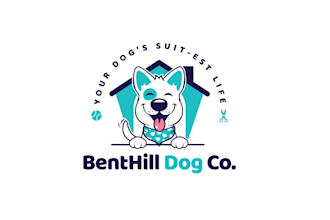 design unique bent hill dog co logo