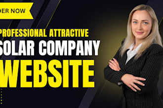 design solar company website on wordpress with elementor pro