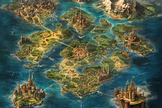 design vector maps, event maps, fantasy festival maps