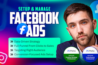 run facebook ads, instagram ads for sales and leads, meta ads manager