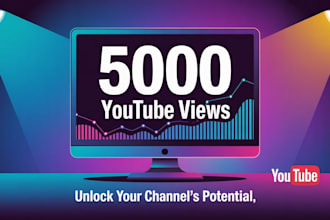 get real 10k youtube views with organic promotion usa audience