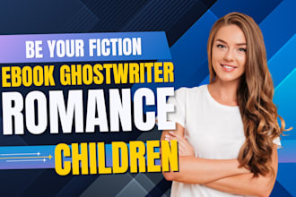do fiction book ghostwriter, romance, self help ebook, children book ghostwriter
