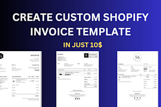 create custom shopify invoice or packing slip template