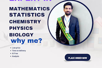 tutor you mathematics, physics, chemistry, biology