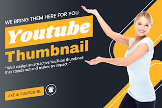design eye catching youtube thumbnails or channel arts