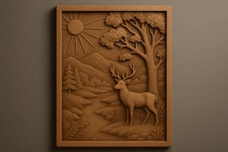3d bas relief 3d wood carving 3d laser engraving 3d cnc convert 2d to 3d
