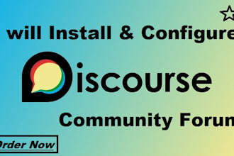 install and configure discourse community forum
