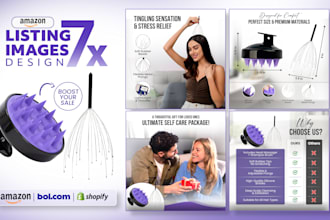 do amazon listing images and product infographics design