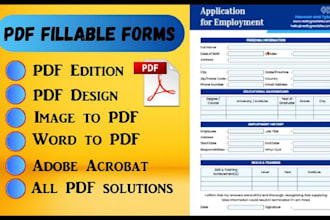 create and design PDF fillable forms in adobe acrobat, jotform, typeform, kahoot