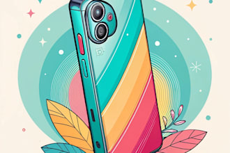 do stunning vector product illustration in color