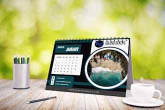 design calendar,  journal creation, brochure  and more