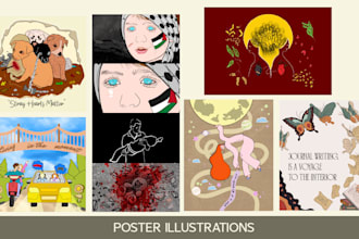 do flat illustrations for you