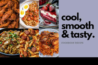 cookbook recipe design formatting writer ebook layout foodbook creation mealplan