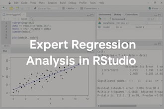 perform accurate regression analysis and modeling in rstudio