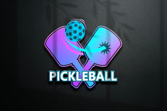 design custom barber, barbershop, pickleball logo