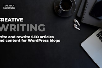 write, rewrite SEO articles and content for wordpress blogs