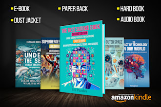 create a professional book cover, ebook, or audiobook design