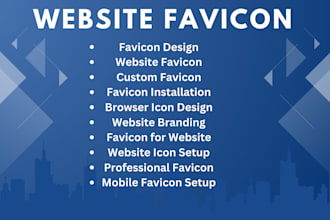 create and install favicon for your website