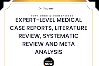 do medical case reports,manuscripts, iiterature, systematic review,meta analysis