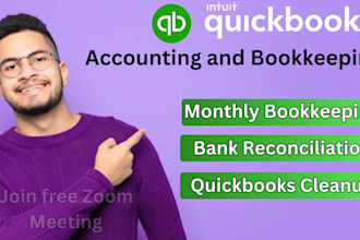 do quickbooks online bookkeeping, complete setup and reconciliation