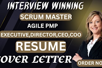 write ats scrum master, project management, project manager resume