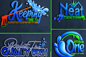 design a pressure washing, power washing and home cleaning service logo