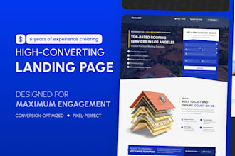 create landing page website UX UI design in figma