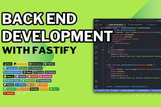 develop a high performance backend with fastify and typescript