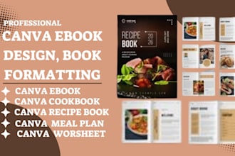 do canva ebook design redesign journal design workbook design book formatting