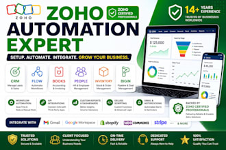 work zoho crm, flow, books, people, inventory and bigin