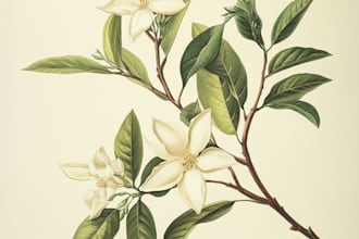 make a botanical watercolor illustration