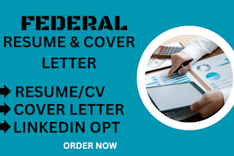 write federal resume cv cover letter that generates interview