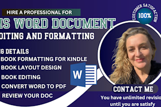 be expert microsoft word document editor, design, format ms word and google doc