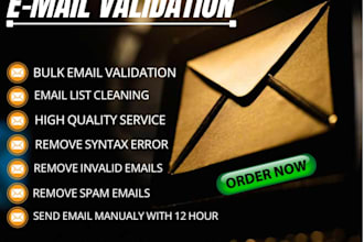 validate, verify and clean your bulk email list within 12 hours