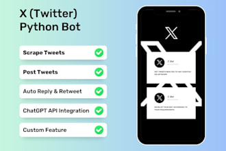 code twitter automation bot, tiktok bot, instagram api bot, x api bot in python