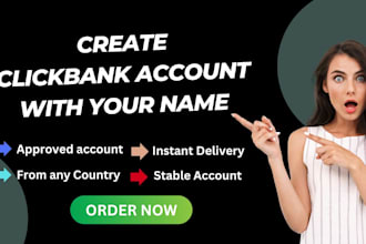 create clickbank affiliate account and complete the profile
