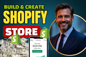 build shopify store design, shopify dropshipping store, shopify website design
