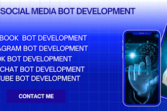 develop facebook api bot, instagram api bot, tik tok api bot