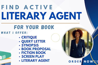 find literary agent for your manuscript, critique write query letter, synopsis