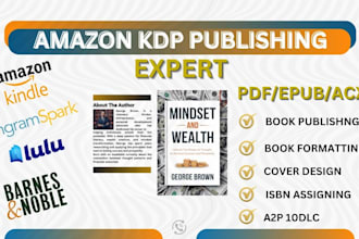 format, publish your book for amazon KDP ingramspark, lulu, and barnes and noble