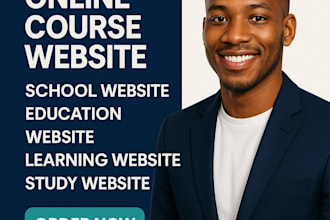 create academy website school website online course website leaning website