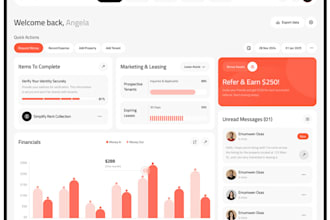develop crm dashboard, software management system, super admin