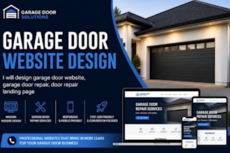 garage door website, garage door repair, door repair landing page garage door