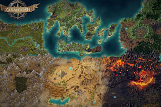 create rpg fantasy world map design inkarnate custom dnd map game illustration