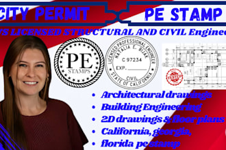 design architectural drawing civil structural design new jersey nc, sc, pe stamp